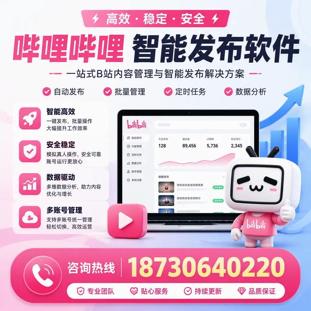 哔哩哔哩智能发布软件适用场景分析：在 石嘴山 的最佳实践
